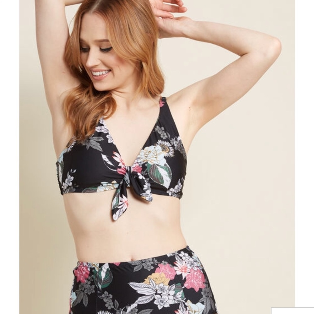NEW ModCloth Sunrise swim high waisted bikini